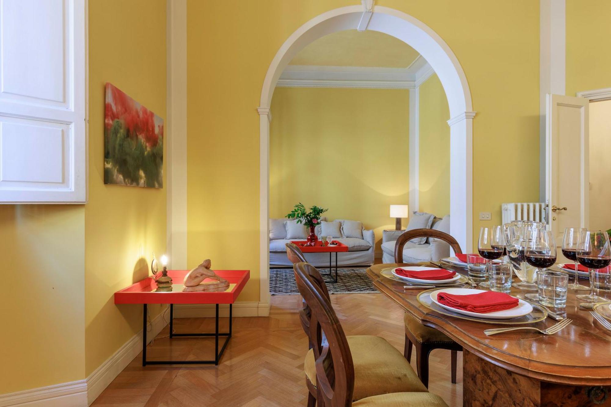 Florence Huge Apartment With Private Garden Bagian luar foto