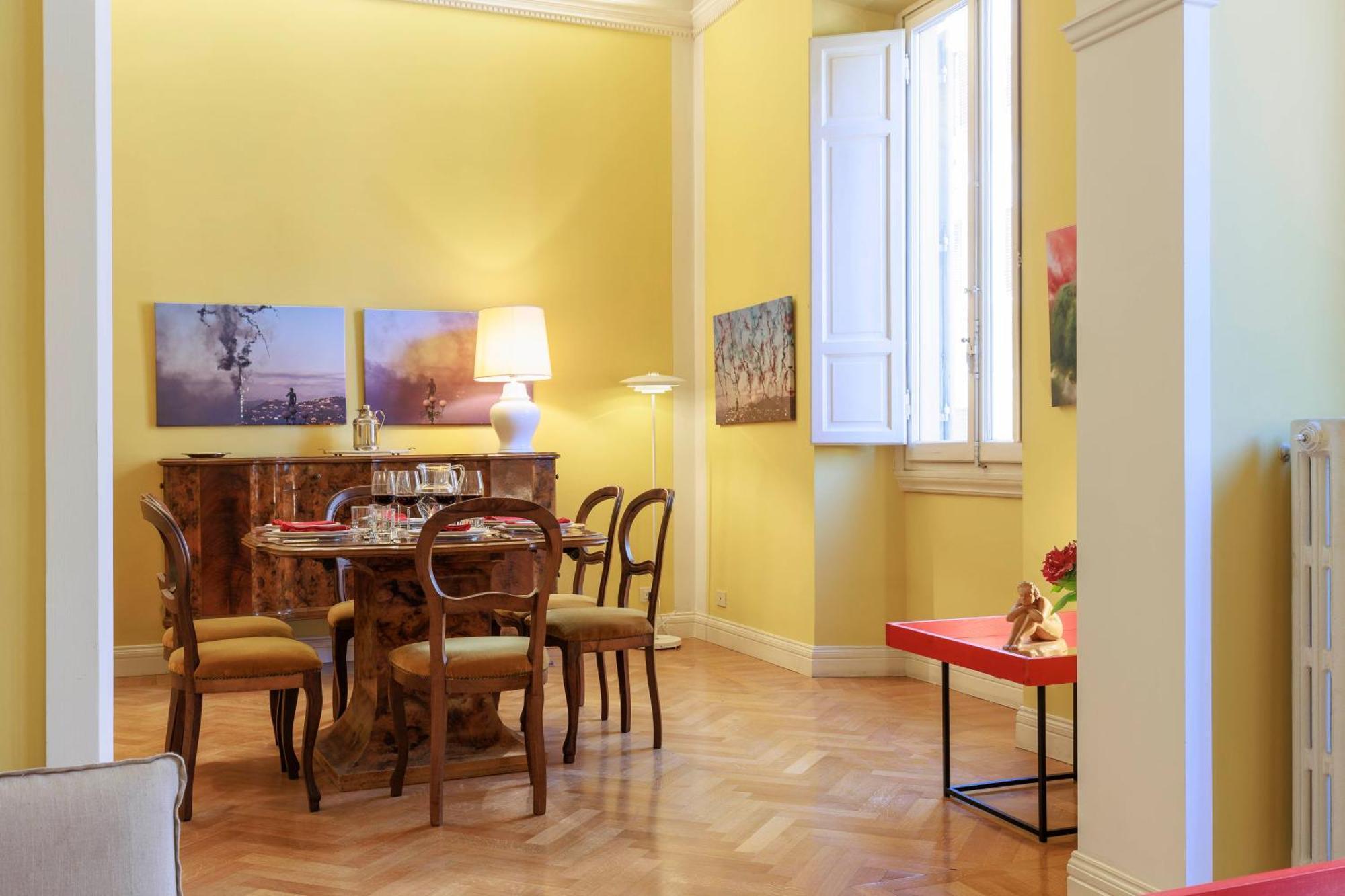 Florence Huge Apartment With Private Garden Bagian luar foto